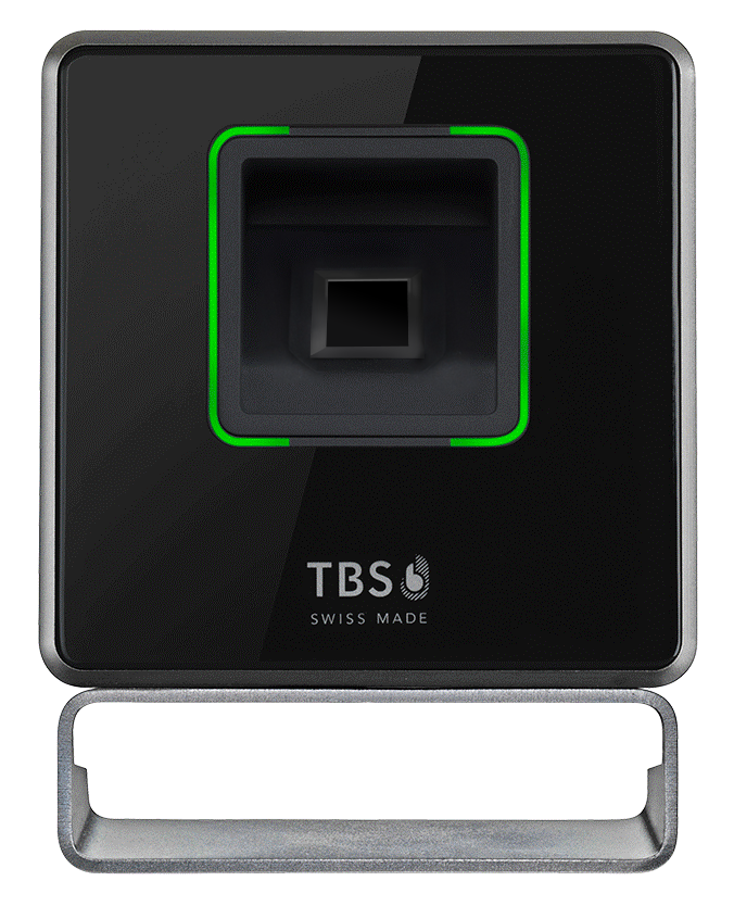 The 2D Enroll. A dedicated enrollment device for all 2D fingerprint sensors. As seen from the front.